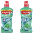 Enxaguante Bucal Colgate Plax Fresh Mint 750ml Kit 2