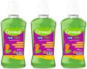 Enxaguante Bucal Com Flúor Minhocas Carmed 250ml Kit Com 3