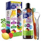 Enxaguante bucal GuruNanda Kids Oil Pulling, sem álcool, 240 ml