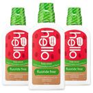 Enxaguante bucal hello Natural Watermelon Flavour Kids 480 ml (pacote com 3)