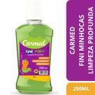 Enxaguante Bucal Kids Com Flúor Carmed Fini Minhocas 250ml