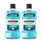 Enxaguante bucal Listerine Cool Mint 1L (pacote com 2) antisséptico