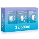 Enxaguante Bucal MySmile Dentes Sensíveis 3x360ml Menta