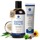 Enxaguante bucal Natruveda Coconut Pulling Oil 473 ml Menta