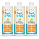 Enxaguante bucal Oxyfresh Lemon Mint Fresh Breath 480 ml, pacote com 3