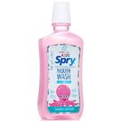 Enxaguante bucal Spry, sem flúor de xilitol, suporte de esmalte, 473 ml para crianças