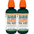 Enxaguante bucal TheraBreath Fresh Breath Rainforest Mint 480 ml (pacote com 2)