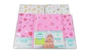 Enxoval Para Bebe -10 Fraldas + 3 Cueiros + 2 Toalha De Banho + Presente