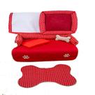 Enxoval Pet 6 pçs Grande Vermelho