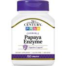 Enzimas Mamão Papaya 100 Tabs 21st Century