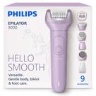 Epilador Philips Série 9000 sem fio, uso seco e molhado, 9 acessórios