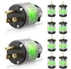 EPLESFTON Kit com 10 Plugues de Extensão Iluminados 15A 125V EPLESFTON Kit com 10 Plugues de Extensão Iluminados 15A 125V