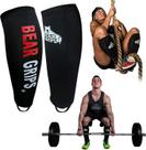 Equipamento de ginástica Shin Guards Bear Grips Deadlift para homens/mulheres