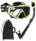Equipamento de mergulho Conjunto de snorkel Aegend Dry Snorkel para adultos/jovens/crianças
