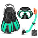 Equipamento de mergulho CTSAYTL para crianças 4 em 1 com máscara Fins Snorkel