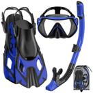 Equipo de Snorkel con Máscara, Aletas y Snorkel Seco para Adultos