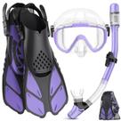 Equipo de Snorkel Ubekezele 4 en 1 para Adultos con Bolsa de Viaje Equipo de Snorkel Ubekezele 4 en 1 para Adultos con Bolsa de Viaje