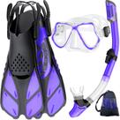 Equipo de Snorkel Zenoplige para Adultos: Máscara, Aletas y Snorkel
