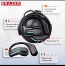 Erazer x8 fone de ouvido de tradução em tempo real ai 135 linguas translator e earbuds ingues espanhol etc para viagens trabalhos estudos em geral Erazer x8 fone de ouvido de tradução em tempo real ai 135 linguas translator e earbuds ingues espanhol etc para viagens trabalhos estudos em geral