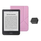 eReader Kobo Clara BW com pacote de capa de 16 GB à prova d'água rosa doce