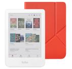 eReader Kobo Clara Colour 6" à prova d'água com estojo vermelho caiena