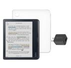 eReader Kobo Libra, cor preta, com estojo e adaptador AC