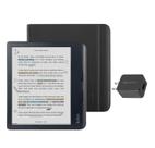 eReader Kobo Libra, cor preta, com estojo e adaptador AC