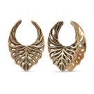 ERKUOO Túneis para Orelha Leaf Crest 8 mm, Plugs Góticos Barrocos