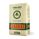 Erva-Mate Com Chá Verde E Gengibre Canarias 1Kg, Composto De Erva Mate, Chá Verde E Gengibre Para Chimarrão, Bege, Ação