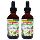 Ervas etc. Concentrado de clorofila ChlorOxygen 59ml, pacote com 2