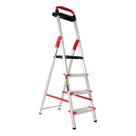 Escada Alumínio 4 Degraus Comfort Dobravel Reforçada Alumasa