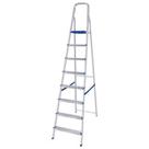 Escada Alumínio 8 Degraus 219cm Mor - Doméstica Leve E Durável