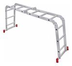 Escada Articulada 4x3 Em Aluminio 12 Degraus - Botafogo