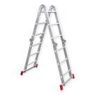 Escada Articulada Botafogo 3x4 Degraus Alumínio 3,40m 13 Posições Até 150kg
