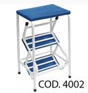 Escada Banqueta /banco 3 degraus com pés antiderrapante mais resistente ,suporta até 120kg, br/az .