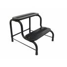 Escada Clínica Tubular 02 Degraus - Preto - Arktus