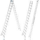 Escada de Alumínio Extensiva 2 x 14 Degraus 4.21 x 7.01 Metros EVALD
