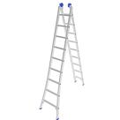 Escada de Alumínio Extensiva 2 x 9 Degraus 2,81 x 4,50 Metros MOR Escada de Alumínio Extensiva 2 x 9 Degraus 2,81 x 4,50 Metros MOR