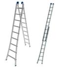 Escada de Alumínio Extensiva 2x9 Degraus 2.81 x 4.50 Metros EVALD