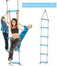 Escada de corda de escalada para crianças Swing Hanging Blue