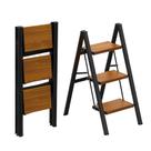 Escada de degraus HBTower Dobrável em Alumínio 84 x 63 x 81 cm