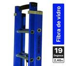 Escada de fibra de vidro extensível 3,5 x 5,9 m 19 degraus - Premium