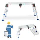 Escada de plataforma de trabalho de alumínio ajustável LEADALLWAY 43" L
