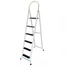 Escada Doméstica Dobrável 6 Degraus Tipo Tesoura Em Aço Resistente Someway Escada Doméstica Dobrável 6 Degraus Tipo Tesoura Em Aço Resistente Someway