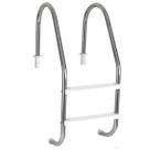 Escada Em Aço Inox 2 Degraus Para Piscina em ABS Veico