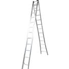 Escada Extensiva Aluminio 4em1 6,85mt 2x12 Degraus Real EX12