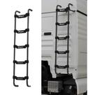 Escada MAN TGX Traseira Preta 1660mm 5 Degraus