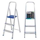 Escada Mor Alumínio 3 Degraus uso Doméstico Escada Mor Alumínio 3 Degraus uso Doméstico