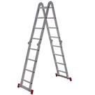 Escada multifuncional de alumínio 4 x 5 com 20 degraus 13 em 1 - ESC0294