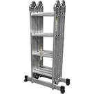 Escada Multifuncional Prime 16 Degraus Alumínio 4,12 M Leve Com Travamento Automático E Degraus Escada Multifuncional Prime 16 Degraus Alumínio 4,12 M Leve Com Travamento Automático E Degraus